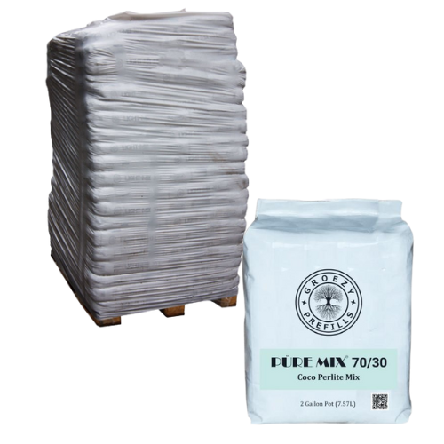 GroEzy 2 Gallon Prefilled 70/30 Coco Perlite Grow Bag (Pallet of 350)