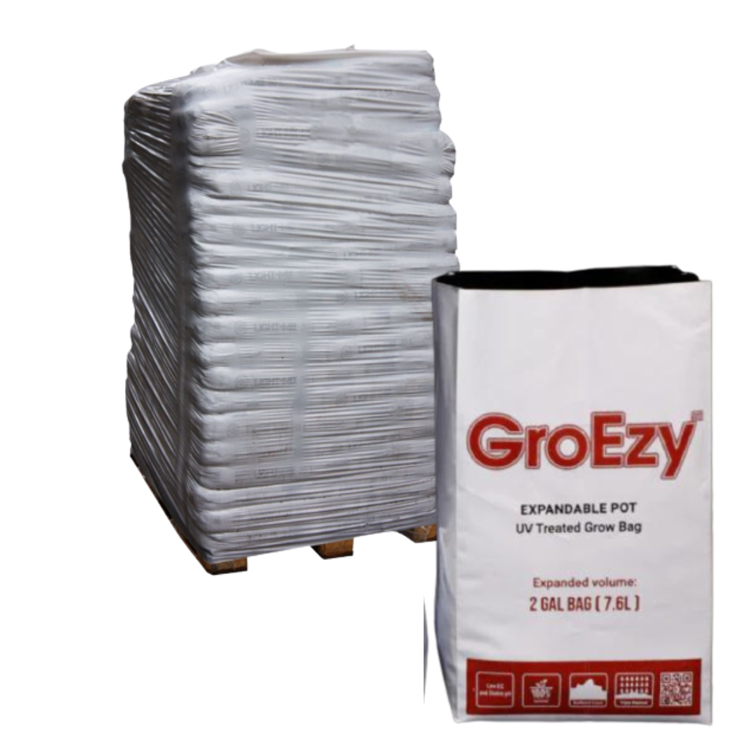GroEzy 2 Gallon UV Treated Coco Grow Bag (Pallet of 1,440)