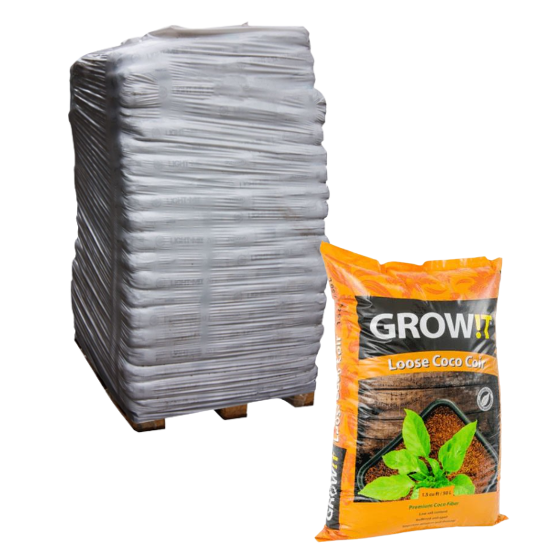 GROW!T 1.5 Cubic Ft Loose Coco Coir (Pallet of 90)