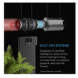 AC Infinity AI-CLT12 Cloudline T12 12-Inch Inline Duct Fan System with Temperature and Humidity Controller