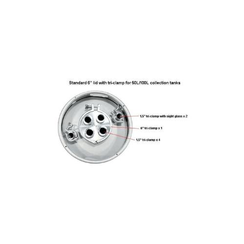 Across International 100L Dual Jacketed 316L Grade Stainless Steel Reactor