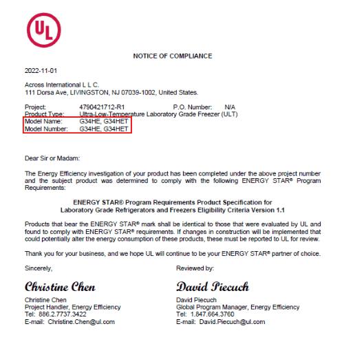 Across International 220V RapidChill 34 Cu Ft Ultra Low Temp Upright Freezer