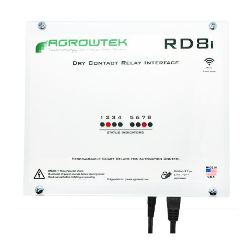 Agrowtek 120V RD8i Digital Intelligent Eight Contact Relay