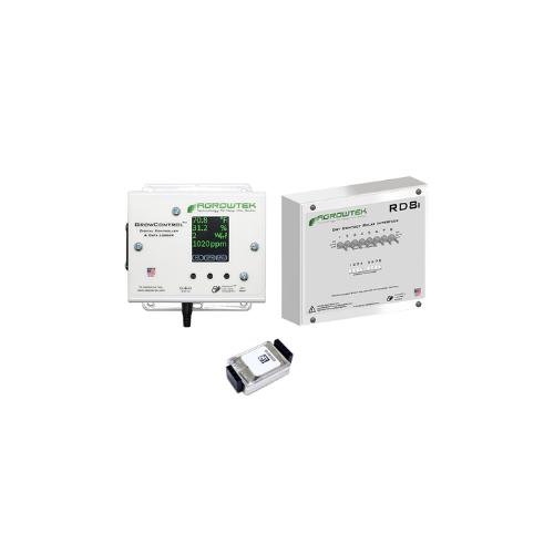 Agrowtek GrowControl MCX8 Mini Climate Control System With Manual Toggle Switch And CO2 PPM Sensor