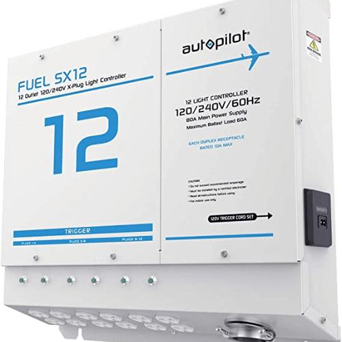 Autopilot APTX0120 FUEL SX12 12 Outlet X-Plugs 120/240V Light Controller with Single Trigger