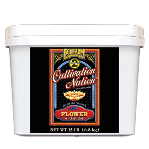 FoxFarm 15 Lb Cultivation Nation Flower Soluble Fertilizer (Case of 4)