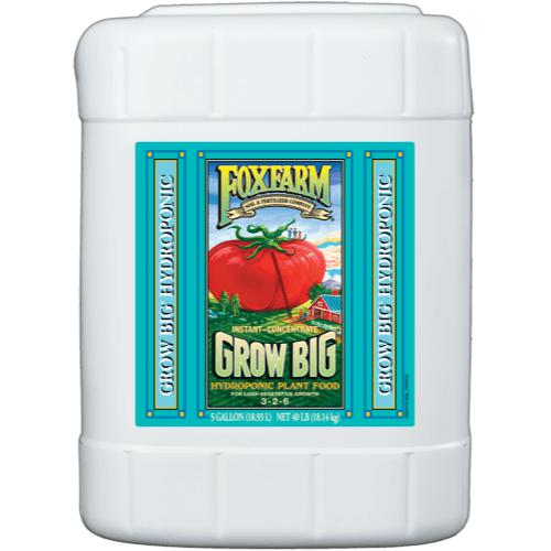 FoxFarm 5 Gallon Grow Big Hydro Liquid Concentate Plant Food (Case of 4)