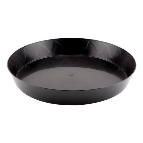 Gro Pro 12 Inch Heavy Duty Black Saucer (Case of 500)