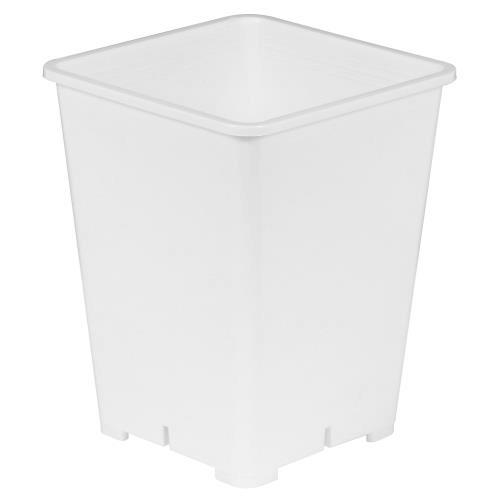 Gro Pro 6 Inch x 6 Inch x 8 Inch Premium White Square Pot (Case of 300)