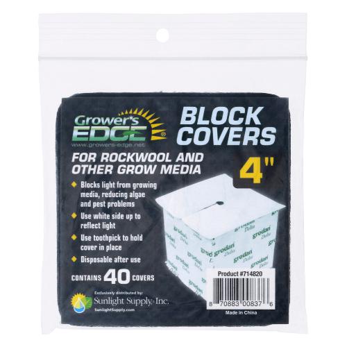 Grower's Edge 4 In Block Covers (Pack of 40)