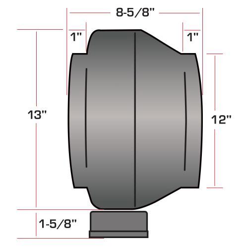 Hurricane 12 Inch 1060 CFM Inline Fan