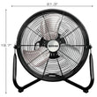 Hurricane 16 Inch Pro Heavy Duty Orbital Floor Fan (Pallet of 10)