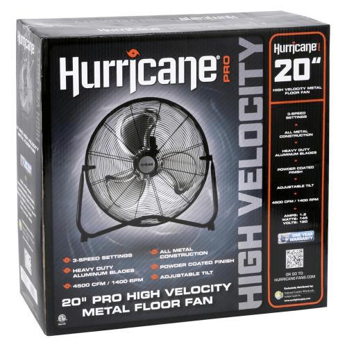 Hurricane 20 Inch Pro High Velocity Metal Floor Fan (Pallet of 36)