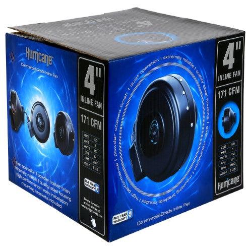 Hurricane 4 Inch 171 CFM Inline Fan (Case of 5)