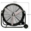 Hurricane 42 Inch Pro Heavy Duty Adjustable Tilt Drum Fan