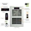 King Electric LPW1227-ECO-WD-R Electronic Large Wall Heater