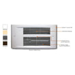 King Electric PX2017-WD-R Designer Wall Heater