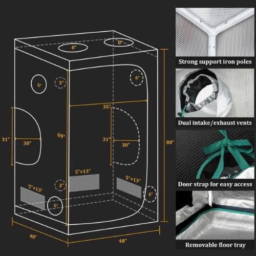 Mars Hydro TSW-2000 LED Grow Light And 4' x 4' Grow Tent Kit