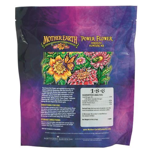 Mother Earth 4.4 Lbs Power Flower Fantastic Flowering Mix 1-8-6 (Bundle of 36)