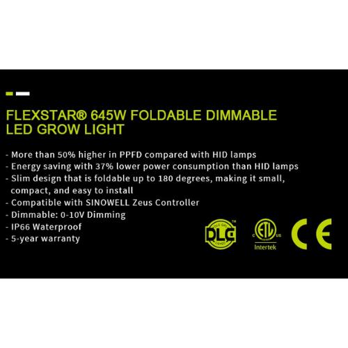 Sinowell Flexstar PRO 645W LED Grow Light