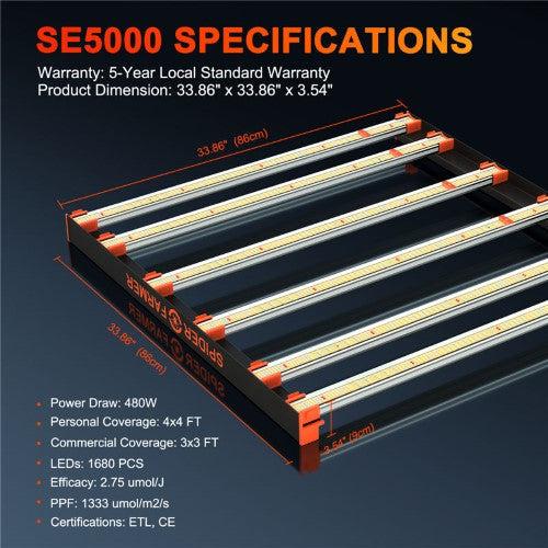 Spider Farmer SE5000 LED Grow Light