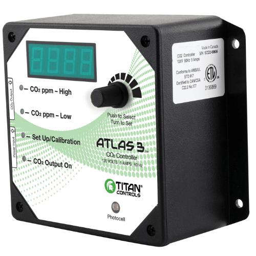 Titan Controls Atlas 3 Day/Night CO2 Monitor/Controller