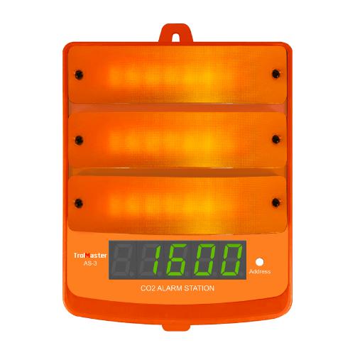 TrolMaster AS-3 Amber Light LED Display CO2 Alarm Station