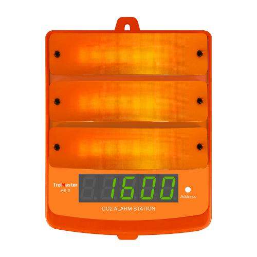 TrolMaster AS-3 Amber Light LED Display CO2 Alarm Station