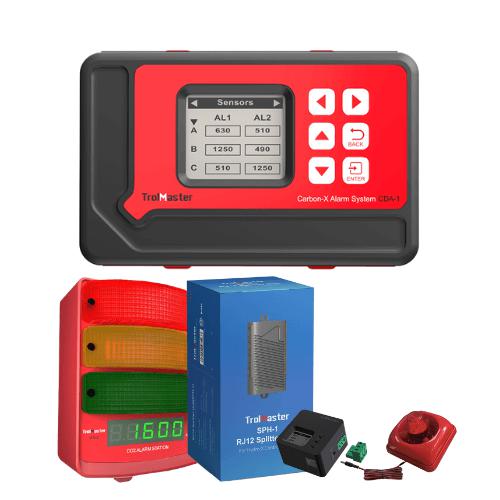 Trolmaster Carbon-X CDA-1 Audio Visual Alarm Bundle