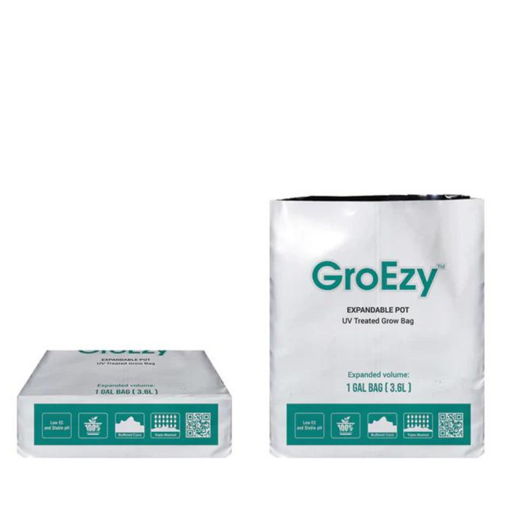 GroEzy 1 Gallon UV Treated Coco Grow Bag (Pallet of 2,880)
