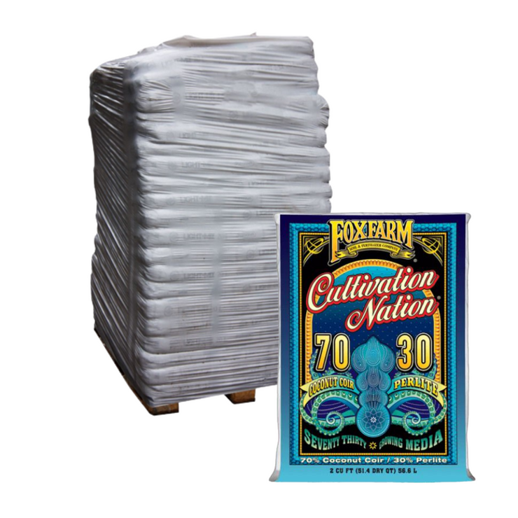 FoxFarm 2 Cubic Ft Cultivation Nation 70/30 Coconut Coir & Perlite (Pallet of 48)