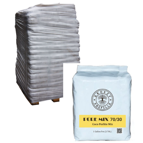 GroEzy 1 Gallon Prefilled 70/30 Coco Perlite Grow Bag (Pallet of 500)
