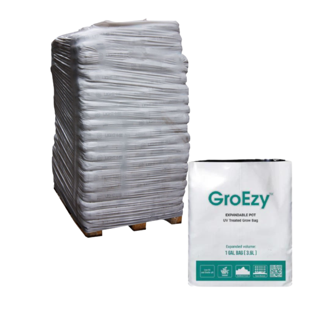 GroEzy 1 Gallon UV Treated Coco Grow Bag (Pallet of 2,880)