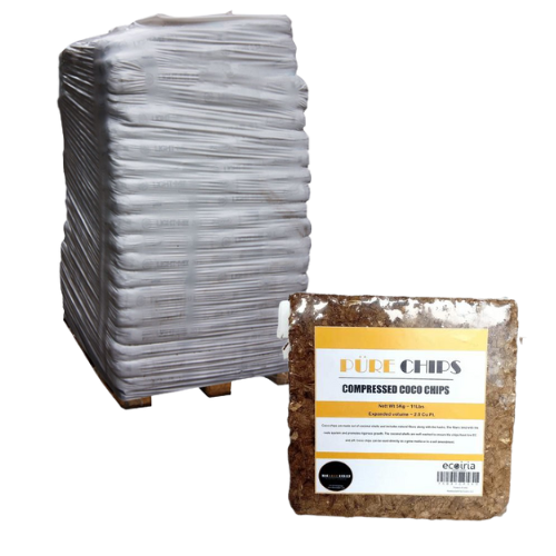 GroEzy 4 Kg Compressed Block (Regular Grade) Pure Coco Chip (Pallet of 180)