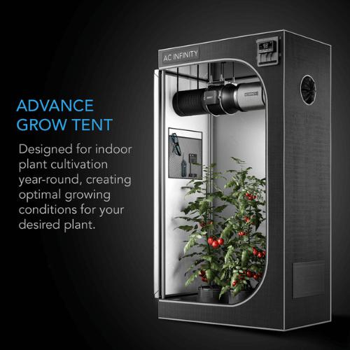 AC Infinity AC-CBA899 Cloudlab 899 8' x 8' Advance Grow Tent with Higher Density 2000D Diamond Mylar Canvas