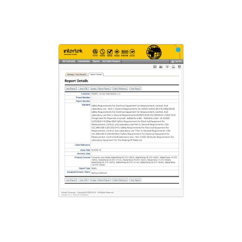 Across International 110V 0.5 Cu Ft Forced Air Convection Oven