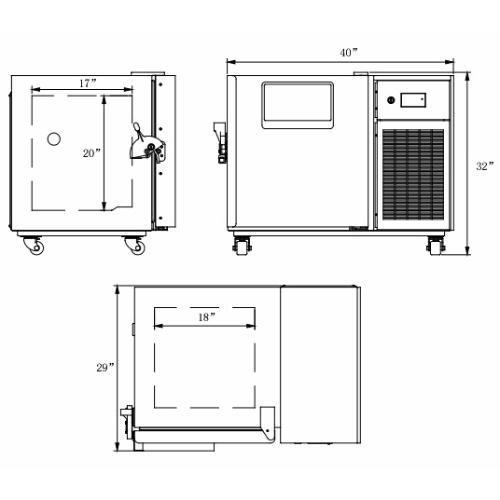 Across International 110V Glacier 4 Cu Ft Ultra Low Upright Freezer