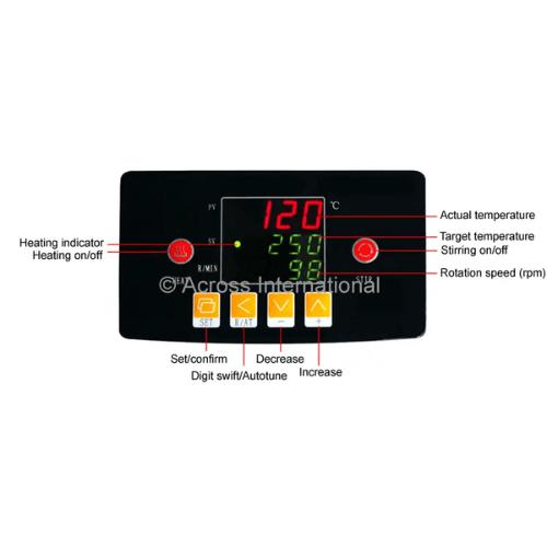 Across International 2000RPM 0.8 Gallon PID Magnetic Stirrer 5.5