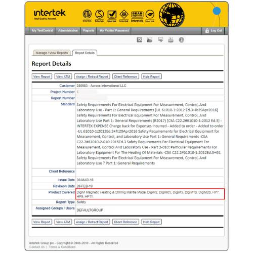 Across International 2000RPM 2 Gallon PID Magnetic Stirrer With 11