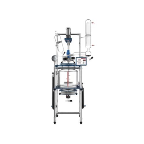 Across International 20L Dual Jacketed Filter Glass Reactor
