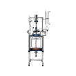 Across International 20L Non Jacketed Glass Reactor With Heating Jacket