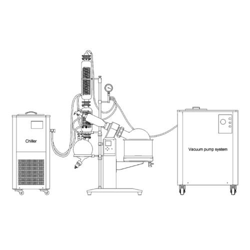 Across International SolventVap 20L Rotary Evaporator With Motorized Lift