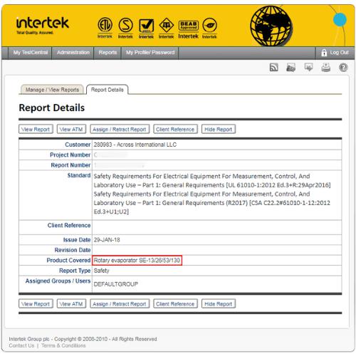 Across International SolventVap 20L Rotary Evaporator With Motorized Lift