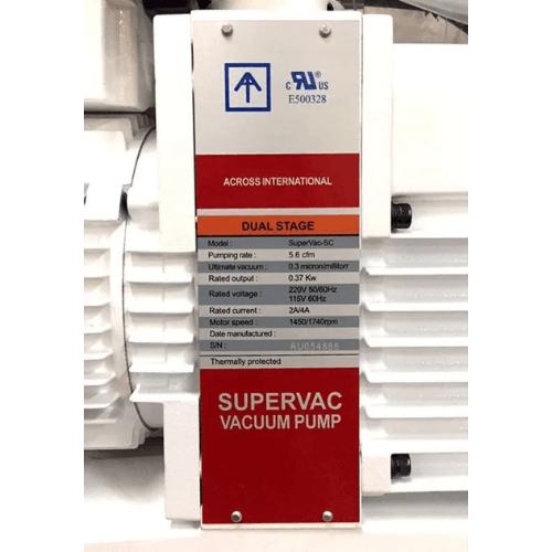 Across International SuperVac 5.6 CFM Corrosion Resist 2 Stage Pump