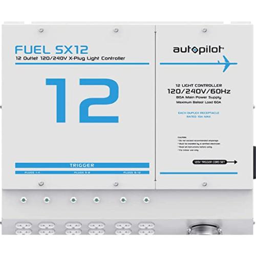 Autopilot APTX0120 FUEL SX12 12 Outlet X-Plugs 120/240V Light Controller with Single Trigger