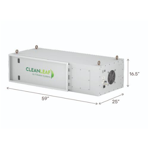 CleanLeaf CL1250D-CCPHE 1000 CFM Self-Contained Odor Mitigation And HEPA Filtration System