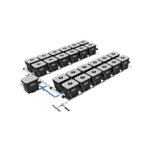 Current Culture Under Current Double Barrel RDWC System (3 Variations)