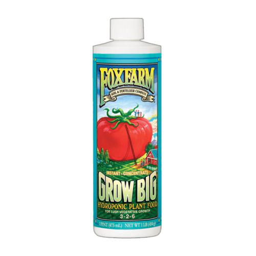 FoxFarm 1 Pint Grow Big Hydro Liquid Concentate Plant Food (Case of 48)
