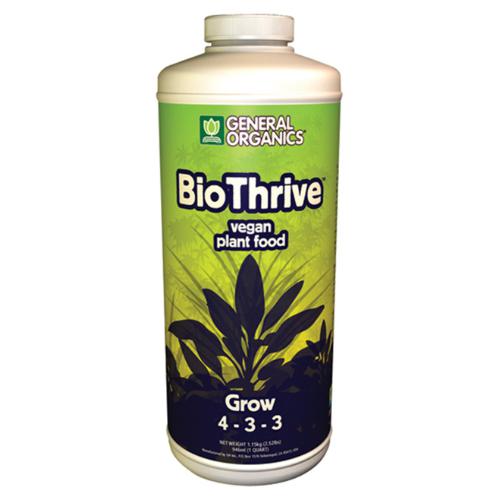 GH 1 Qt General Organics BioThrive Grow (Case of 36)