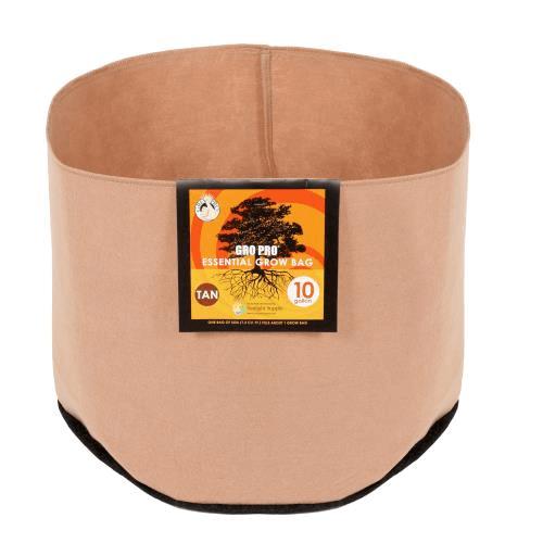 Gro Pro 10 Gallon Tan Essential Round Fabric Pot (Case of 120)